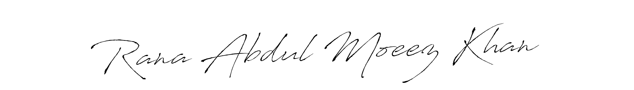 This is the best signature style for the Rana Abdul Moeez Khan name. Also you like these signature font (Antro_Vectra). Mix name signature. Rana Abdul Moeez Khan signature style 6 images and pictures png