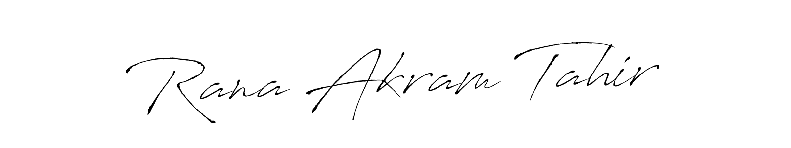 Also we have Rana Akram Tahir name is the best signature style. Create professional handwritten signature collection using Antro_Vectra autograph style. Rana Akram Tahir signature style 6 images and pictures png