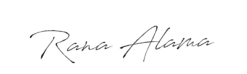 Antro_Vectra is a professional signature style that is perfect for those who want to add a touch of class to their signature. It is also a great choice for those who want to make their signature more unique. Get Rana Alama name to fancy signature for free. Rana Alama signature style 6 images and pictures png