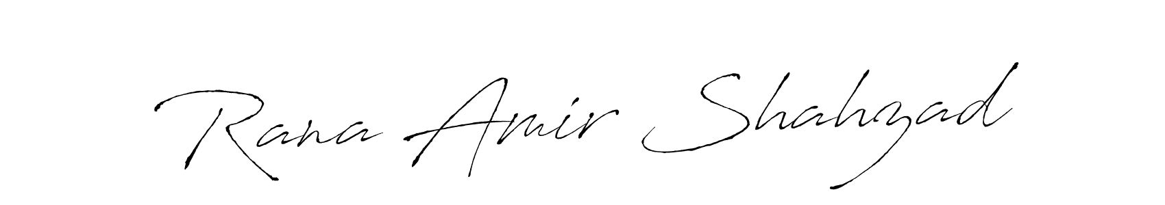 Design your own signature with our free online signature maker. With this signature software, you can create a handwritten (Antro_Vectra) signature for name Rana Amir Shahzad. Rana Amir Shahzad signature style 6 images and pictures png