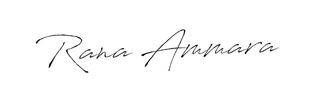 Make a beautiful signature design for name Rana Ammara. With this signature (Antro_Vectra) style, you can create a handwritten signature for free. Rana Ammara signature style 6 images and pictures png