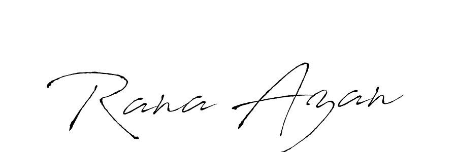 Create a beautiful signature design for name Rana Azan. With this signature (Antro_Vectra) fonts, you can make a handwritten signature for free. Rana Azan signature style 6 images and pictures png