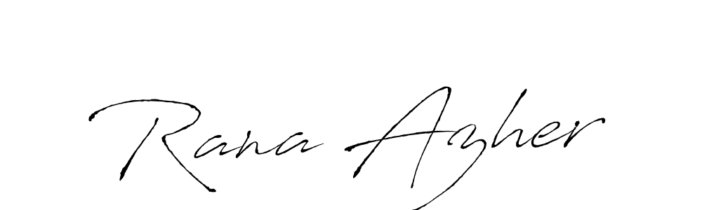 Use a signature maker to create a handwritten signature online. With this signature software, you can design (Antro_Vectra) your own signature for name Rana Azher. Rana Azher signature style 6 images and pictures png