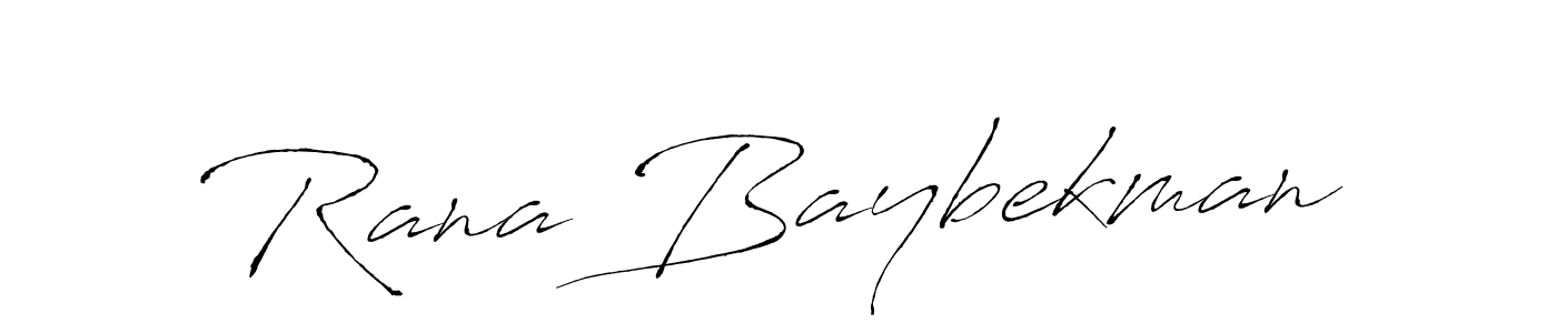 Create a beautiful signature design for name Rana Baybekman. With this signature (Antro_Vectra) fonts, you can make a handwritten signature for free. Rana Baybekman signature style 6 images and pictures png