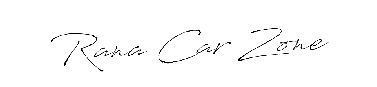 Make a beautiful signature design for name Rana Car Zone. With this signature (Antro_Vectra) style, you can create a handwritten signature for free. Rana Car Zone signature style 6 images and pictures png