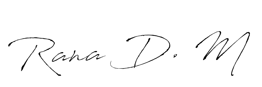 How to Draw Rana D. M signature style? Antro_Vectra is a latest design signature styles for name Rana D. M. Rana D. M signature style 6 images and pictures png