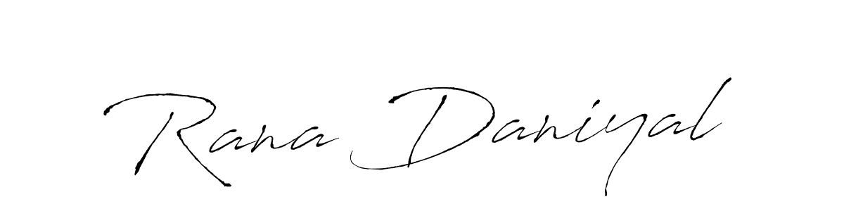 Create a beautiful signature design for name Rana Daniyal. With this signature (Antro_Vectra) fonts, you can make a handwritten signature for free. Rana Daniyal signature style 6 images and pictures png