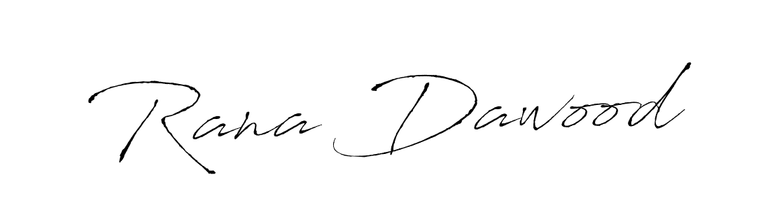 Make a beautiful signature design for name Rana Dawood. With this signature (Antro_Vectra) style, you can create a handwritten signature for free. Rana Dawood signature style 6 images and pictures png