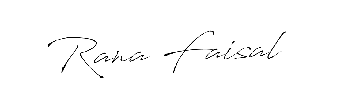 Create a beautiful signature design for name Rana Faisal. With this signature (Antro_Vectra) fonts, you can make a handwritten signature for free. Rana Faisal signature style 6 images and pictures png