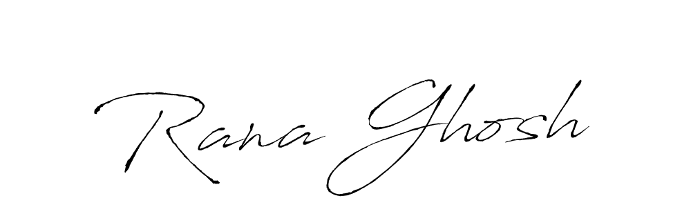 Make a beautiful signature design for name Rana Ghosh. With this signature (Antro_Vectra) style, you can create a handwritten signature for free. Rana Ghosh signature style 6 images and pictures png