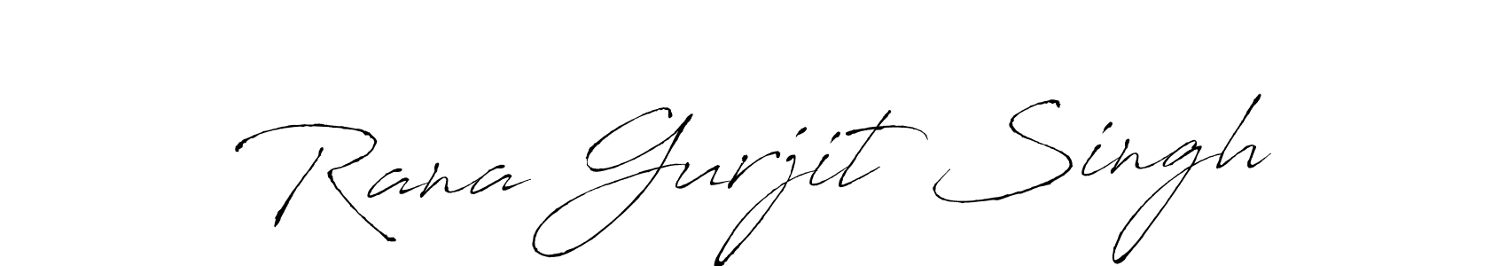 The best way (Antro_Vectra) to make a short signature is to pick only two or three words in your name. The name Rana Gurjit Singh include a total of six letters. For converting this name. Rana Gurjit Singh signature style 6 images and pictures png