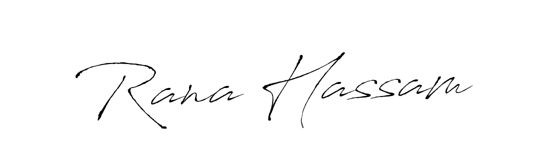 Create a beautiful signature design for name Rana Hassam. With this signature (Antro_Vectra) fonts, you can make a handwritten signature for free. Rana Hassam signature style 6 images and pictures png