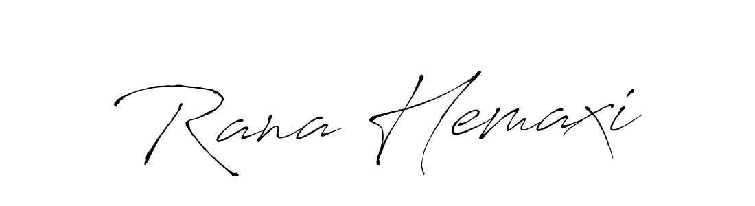 Rana Hemaxi stylish signature style. Best Handwritten Sign (Antro_Vectra) for my name. Handwritten Signature Collection Ideas for my name Rana Hemaxi. Rana Hemaxi signature style 6 images and pictures png