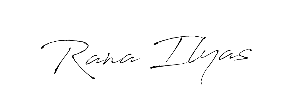 Design your own signature with our free online signature maker. With this signature software, you can create a handwritten (Antro_Vectra) signature for name Rana Ilyas. Rana Ilyas signature style 6 images and pictures png
