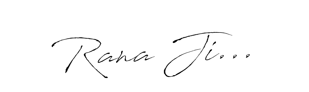 This is the best signature style for the Rana Ji... name. Also you like these signature font (Antro_Vectra). Mix name signature. Rana Ji... signature style 6 images and pictures png