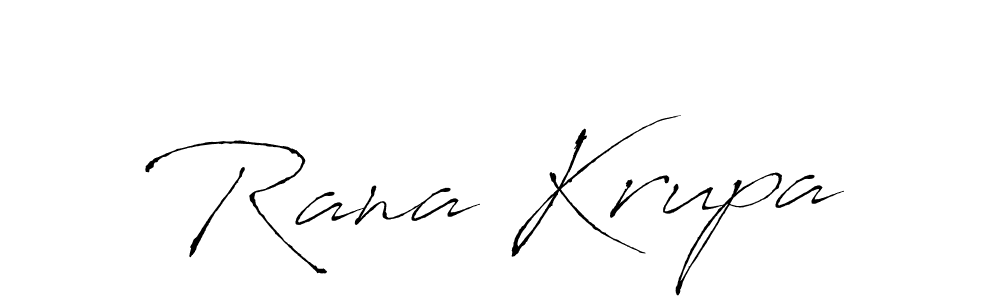 Also You can easily find your signature by using the search form. We will create Rana Krupa name handwritten signature images for you free of cost using Antro_Vectra sign style. Rana Krupa signature style 6 images and pictures png