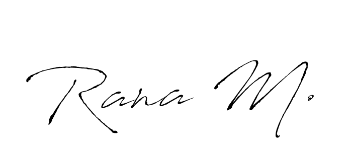 Also You can easily find your signature by using the search form. We will create Rana M. name handwritten signature images for you free of cost using Antro_Vectra sign style. Rana M. signature style 6 images and pictures png