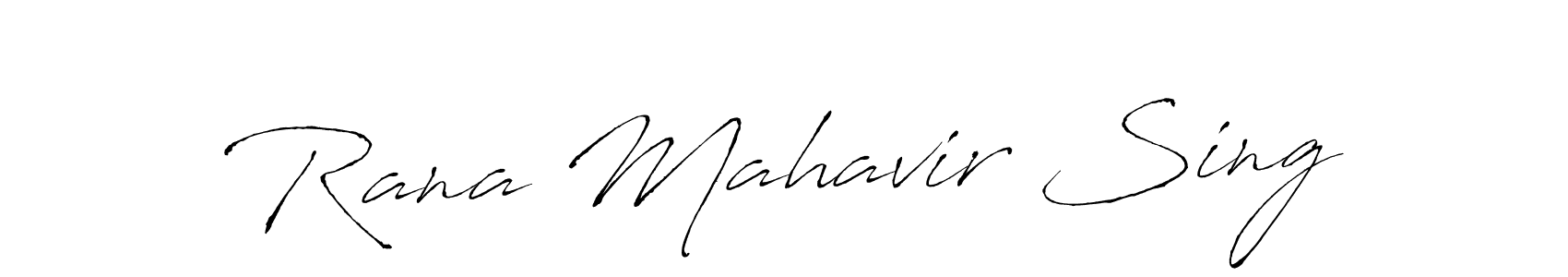 The best way (Antro_Vectra) to make a short signature is to pick only two or three words in your name. The name Rana Mahavir Sing include a total of six letters. For converting this name. Rana Mahavir Sing signature style 6 images and pictures png