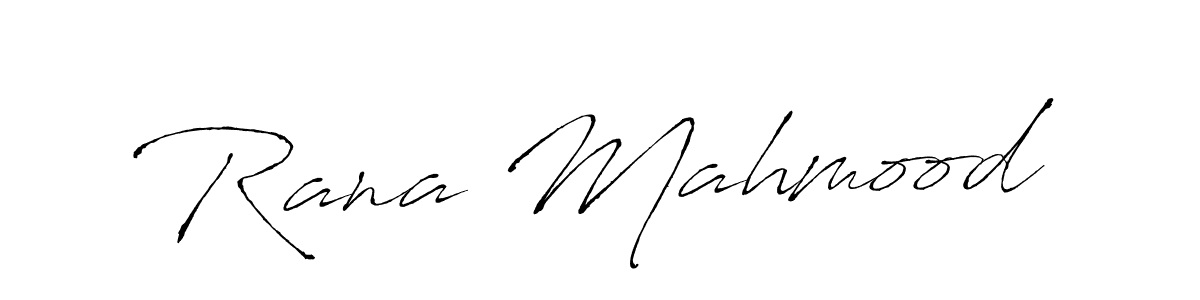 How to make Rana Mahmood name signature. Use Antro_Vectra style for creating short signs online. This is the latest handwritten sign. Rana Mahmood signature style 6 images and pictures png