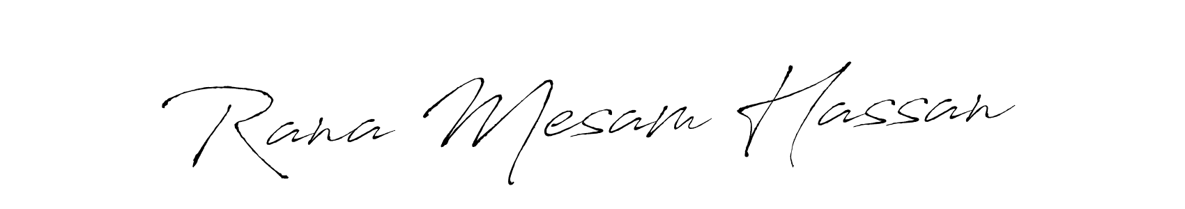 How to make Rana Mesam Hassan signature? Antro_Vectra is a professional autograph style. Create handwritten signature for Rana Mesam Hassan name. Rana Mesam Hassan signature style 6 images and pictures png