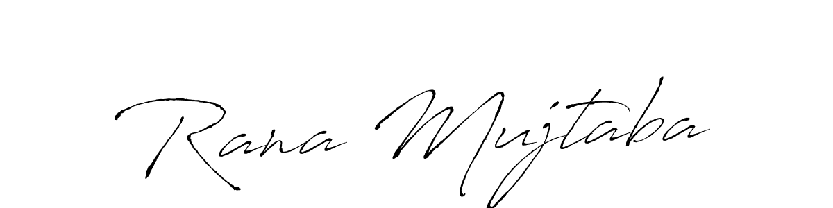 Rana Mujtaba stylish signature style. Best Handwritten Sign (Antro_Vectra) for my name. Handwritten Signature Collection Ideas for my name Rana Mujtaba. Rana Mujtaba signature style 6 images and pictures png