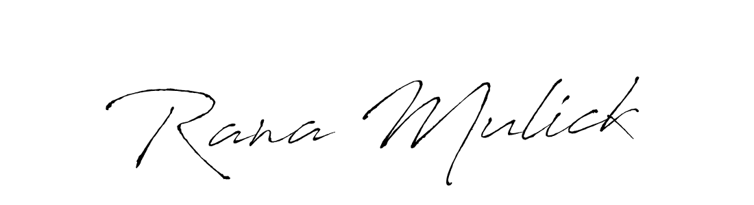 Design your own signature with our free online signature maker. With this signature software, you can create a handwritten (Antro_Vectra) signature for name Rana Mulick. Rana Mulick signature style 6 images and pictures png