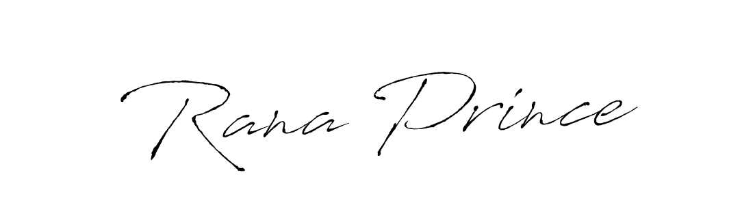Design your own signature with our free online signature maker. With this signature software, you can create a handwritten (Antro_Vectra) signature for name Rana Prince. Rana Prince signature style 6 images and pictures png