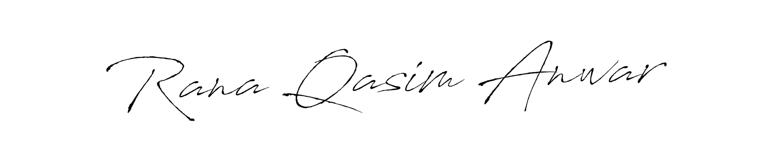 This is the best signature style for the Rana Qasim Anwar name. Also you like these signature font (Antro_Vectra). Mix name signature. Rana Qasim Anwar signature style 6 images and pictures png