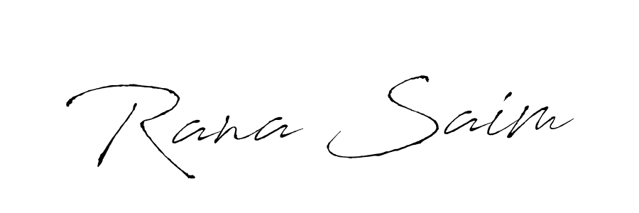 You can use this online signature creator to create a handwritten signature for the name Rana Saim. This is the best online autograph maker. Rana Saim signature style 6 images and pictures png