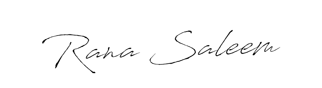 Use a signature maker to create a handwritten signature online. With this signature software, you can design (Antro_Vectra) your own signature for name Rana Saleem. Rana Saleem signature style 6 images and pictures png