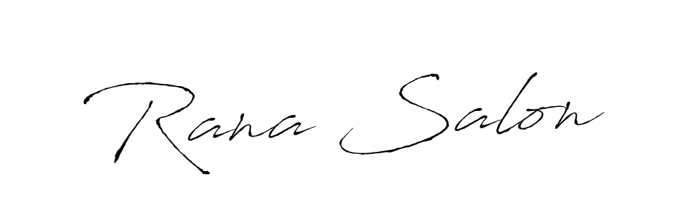 Make a beautiful signature design for name Rana Salon. Use this online signature maker to create a handwritten signature for free. Rana Salon signature style 6 images and pictures png