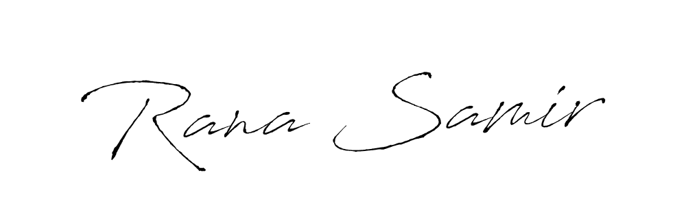 Rana Samir stylish signature style. Best Handwritten Sign (Antro_Vectra) for my name. Handwritten Signature Collection Ideas for my name Rana Samir. Rana Samir signature style 6 images and pictures png