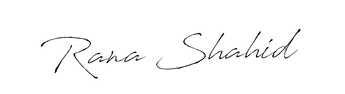 Use a signature maker to create a handwritten signature online. With this signature software, you can design (Antro_Vectra) your own signature for name Rana Shahid. Rana Shahid signature style 6 images and pictures png