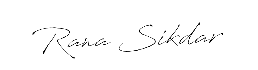 Create a beautiful signature design for name Rana Sikdar. With this signature (Antro_Vectra) fonts, you can make a handwritten signature for free. Rana Sikdar signature style 6 images and pictures png