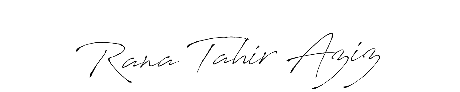 Use a signature maker to create a handwritten signature online. With this signature software, you can design (Antro_Vectra) your own signature for name Rana Tahir Aziz. Rana Tahir Aziz signature style 6 images and pictures png