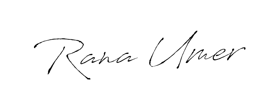 Make a beautiful signature design for name Rana Umer. With this signature (Antro_Vectra) style, you can create a handwritten signature for free. Rana Umer signature style 6 images and pictures png