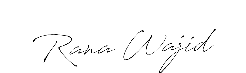 Make a beautiful signature design for name Rana Wajid. With this signature (Antro_Vectra) style, you can create a handwritten signature for free. Rana Wajid signature style 6 images and pictures png