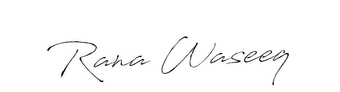 Make a beautiful signature design for name Rana Waseeq. With this signature (Antro_Vectra) style, you can create a handwritten signature for free. Rana Waseeq signature style 6 images and pictures png