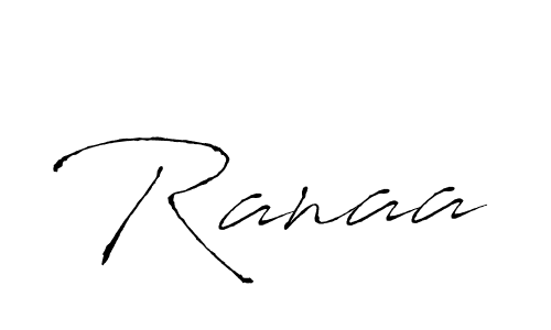 Design your own signature with our free online signature maker. With this signature software, you can create a handwritten (Antro_Vectra) signature for name Ranaa. Ranaa signature style 6 images and pictures png