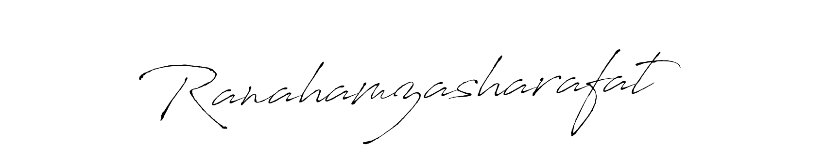 Antro_Vectra is a professional signature style that is perfect for those who want to add a touch of class to their signature. It is also a great choice for those who want to make their signature more unique. Get Ranahamzasharafat name to fancy signature for free. Ranahamzasharafat signature style 6 images and pictures png