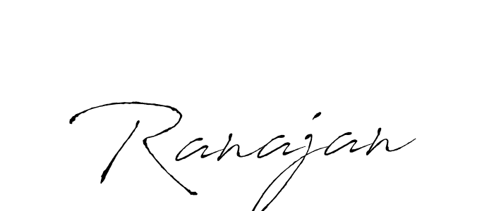 How to make Ranajan signature? Antro_Vectra is a professional autograph style. Create handwritten signature for Ranajan name. Ranajan signature style 6 images and pictures png