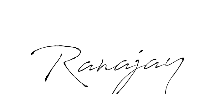 Also we have Ranajay name is the best signature style. Create professional handwritten signature collection using Antro_Vectra autograph style. Ranajay signature style 6 images and pictures png