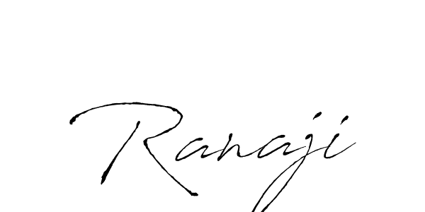 Design your own signature with our free online signature maker. With this signature software, you can create a handwritten (Antro_Vectra) signature for name Ranaji. Ranaji signature style 6 images and pictures png