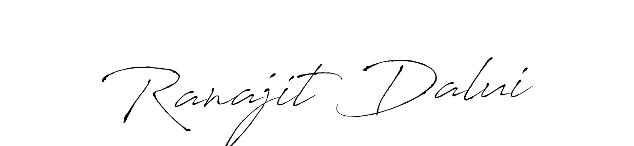 Create a beautiful signature design for name Ranajit Dalui. With this signature (Antro_Vectra) fonts, you can make a handwritten signature for free. Ranajit Dalui signature style 6 images and pictures png