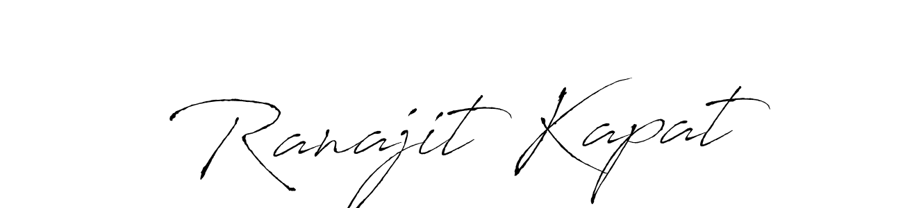 Also we have Ranajit Kapat name is the best signature style. Create professional handwritten signature collection using Antro_Vectra autograph style. Ranajit Kapat signature style 6 images and pictures png
