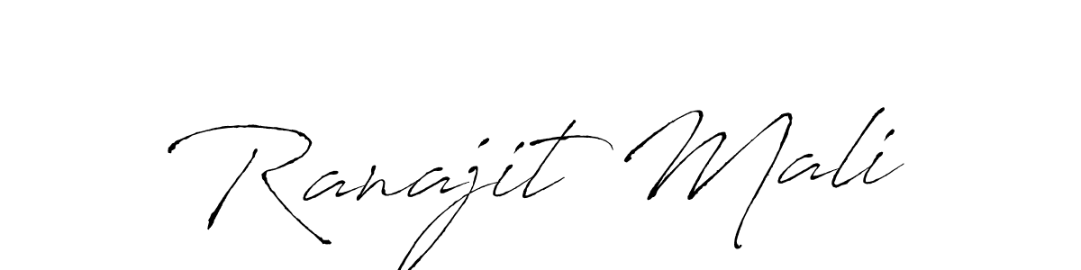 Create a beautiful signature design for name Ranajit Mali. With this signature (Antro_Vectra) fonts, you can make a handwritten signature for free. Ranajit Mali signature style 6 images and pictures png