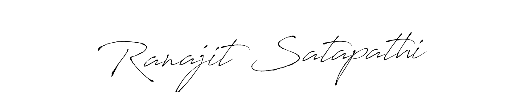 How to make Ranajit Satapathi signature? Antro_Vectra is a professional autograph style. Create handwritten signature for Ranajit Satapathi name. Ranajit Satapathi signature style 6 images and pictures png
