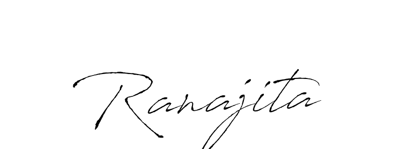Use a signature maker to create a handwritten signature online. With this signature software, you can design (Antro_Vectra) your own signature for name Ranajita. Ranajita signature style 6 images and pictures png