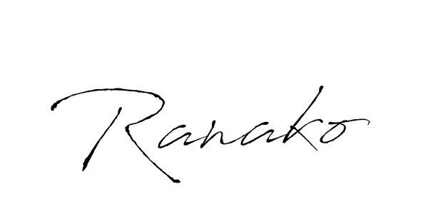 How to make Ranako name signature. Use Antro_Vectra style for creating short signs online. This is the latest handwritten sign. Ranako signature style 6 images and pictures png