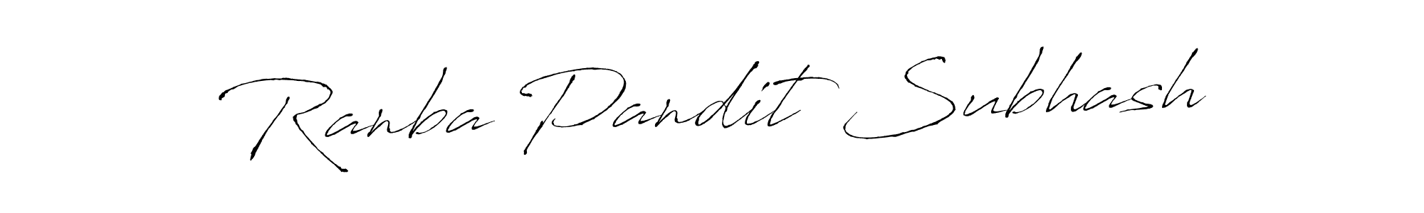 How to Draw Ranba Pandit Subhash signature style? Antro_Vectra is a latest design signature styles for name Ranba Pandit Subhash. Ranba Pandit Subhash signature style 6 images and pictures png